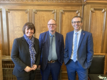 Conservative Lancashire County Councillors Phillippa Williamson, Stewart Jones and Aidy Riggott.